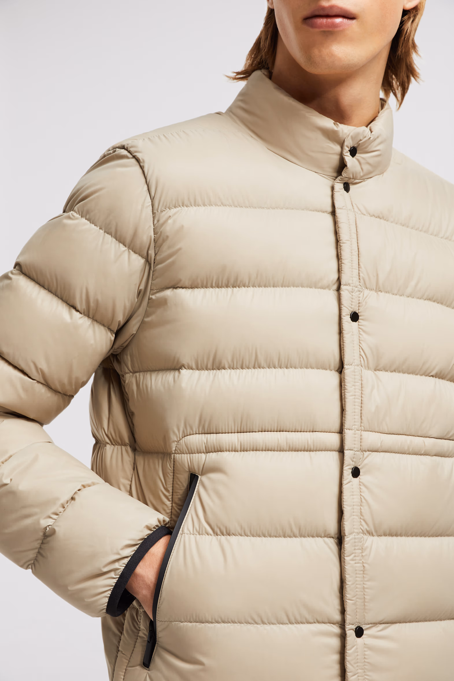 Charvin Short Down Jacket Men Beige Moncler 6